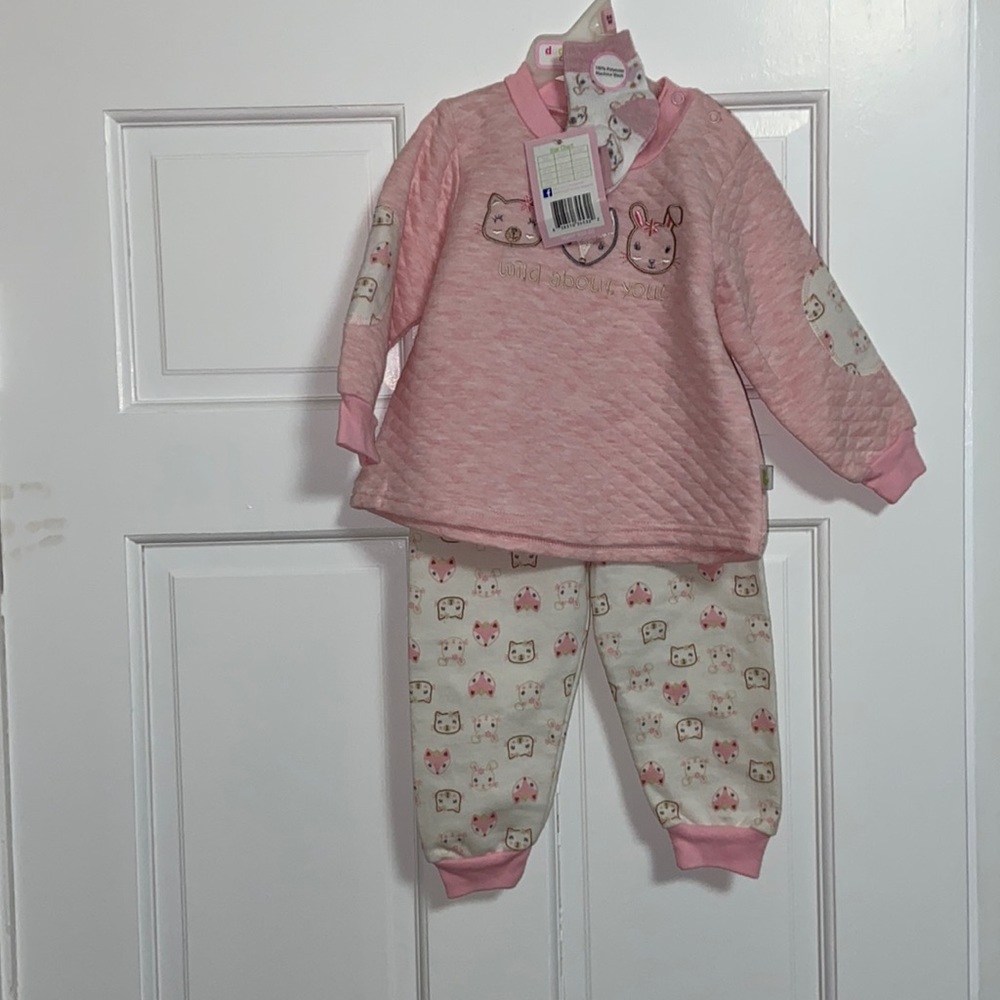 Girls 24 months 2 piece with socks